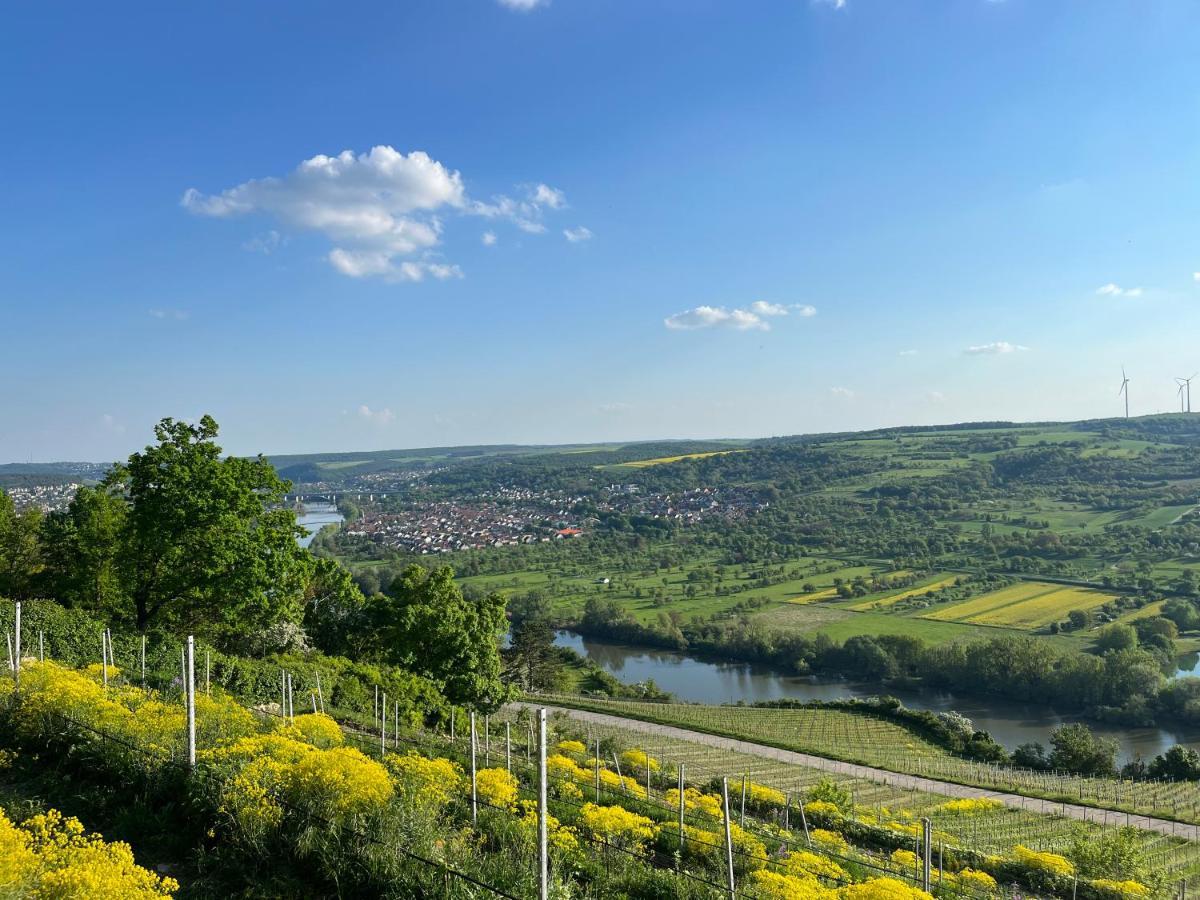 Maindrei - Schlafen Am Fluss Hotell Margetshöchheim Exteriör bild